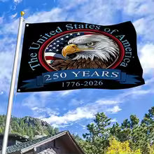 1Pc American Independence 250Th Anniversary Flag 1776-2026 Bald Eagle Themed Flag Decorative Flag Outdoor Indoor Patriotic Flag