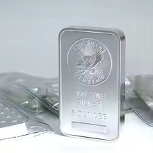 1 Pcs Non Magnetic Sunshine Minting American Bar 5 OZ Silver Plated Badge Collectible Decoration Bar