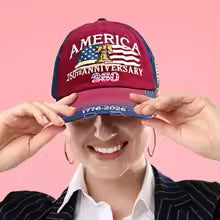 250th Anniversary USA Hat 250 Year American Patriotic Retro Baseball Caps United States Adjustable Embroidered Cap America Gifts
